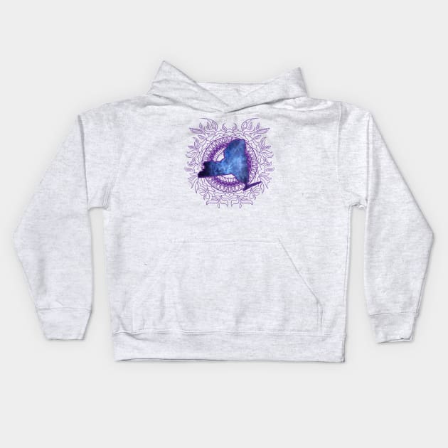 New York Mandala Kids Hoodie by Manfish Inc.